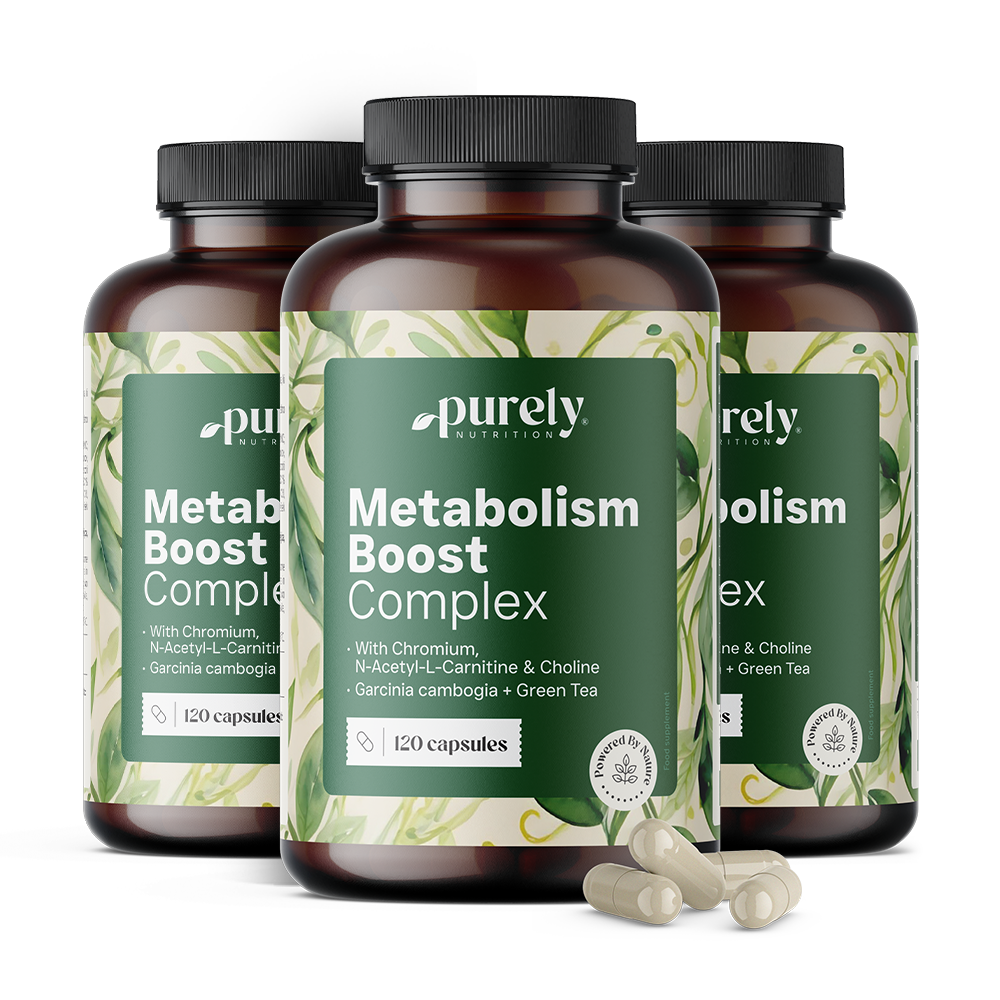 3x Metabolism Boost – Komplex zur Unterstützung des Stoffwechsels, zusammen 360 Kapseln
