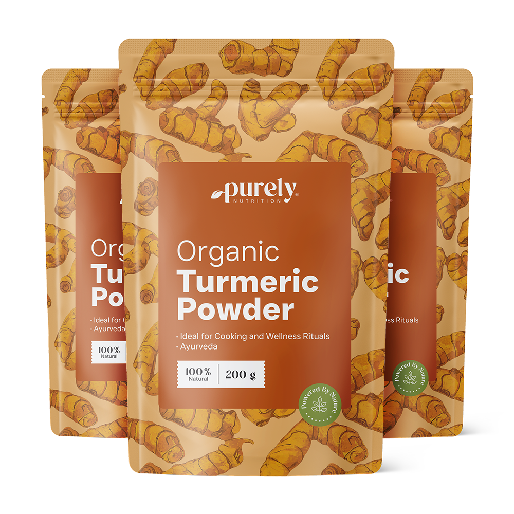 3x BIO Kurkuma Pulver, zusammen 600 g