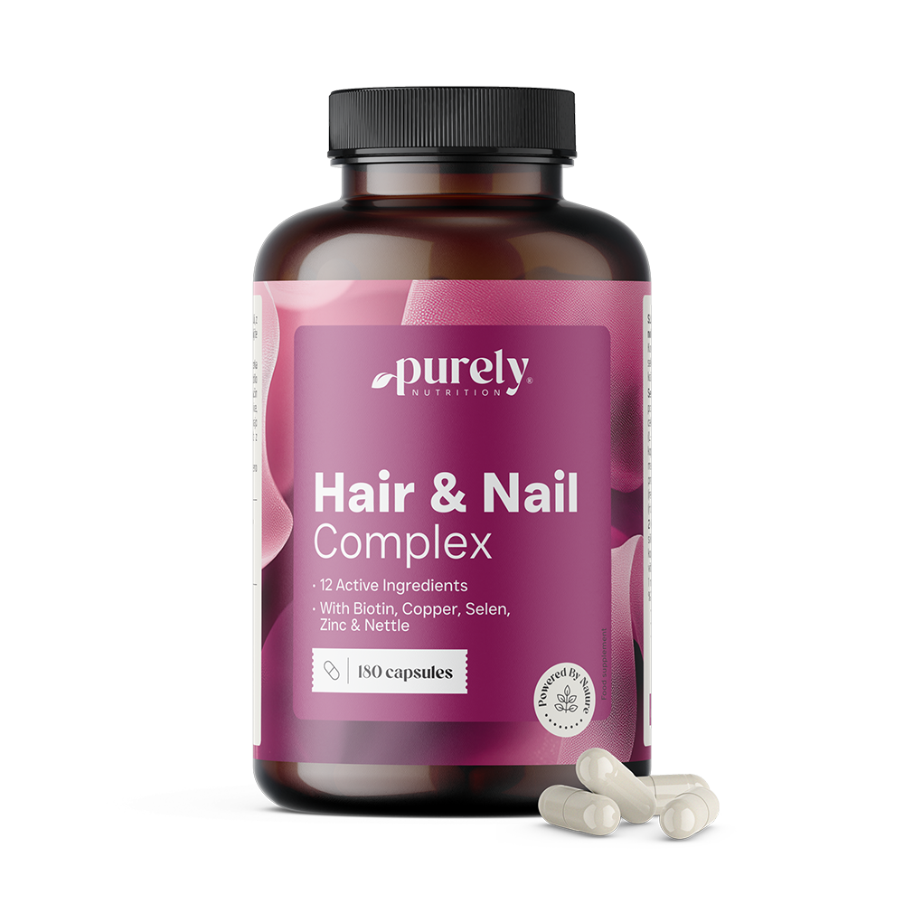 Hair & Nail Complex – Vitamine und Mineralstoffe für Haare und Nägel, 180 Kapseln