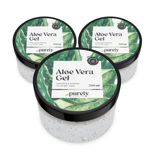 3x Gel de aloe vera, en total 1500 ml