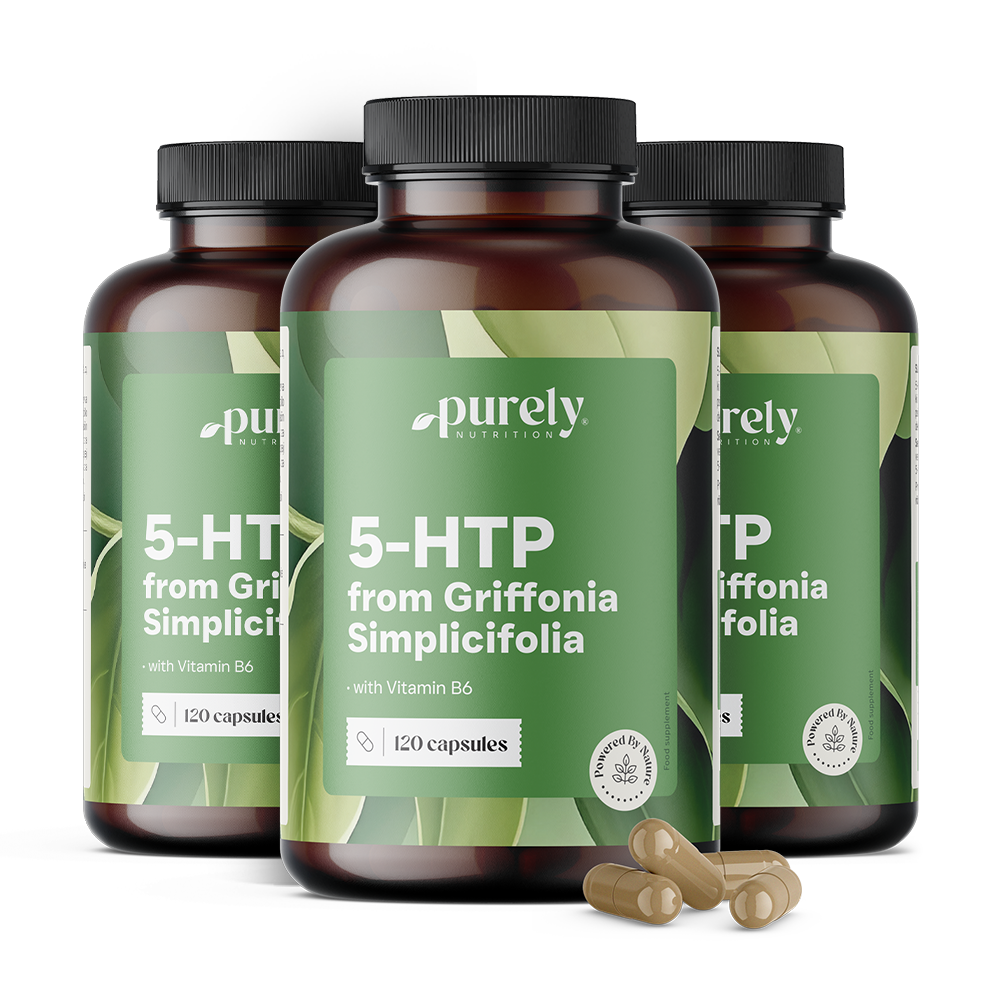 3x 5-HTP 150 mg - Griffonia Simplicifolia, συνολικά 360 κάψουλες