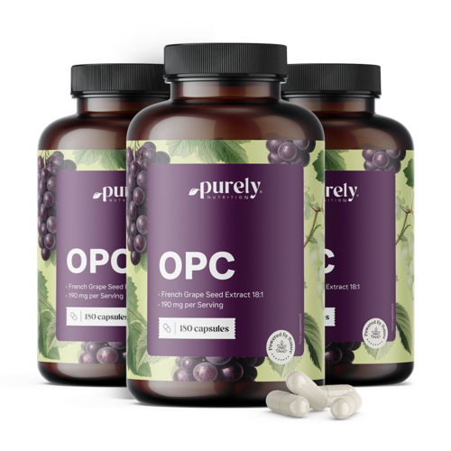3x OPC – da estratto di semi d'uva, totale 540 capsule