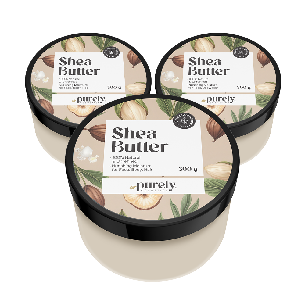 3x 100% Nierafinowane Masło Shea, razem 900 g