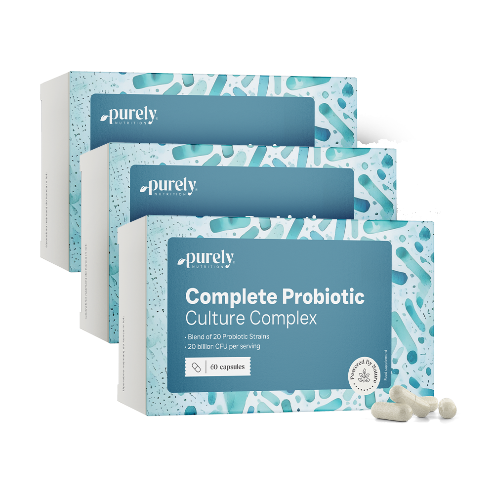 3x Complete Probiotic Culture – kompleks kultur mikrobiologicznych, razem 180 kapsułek