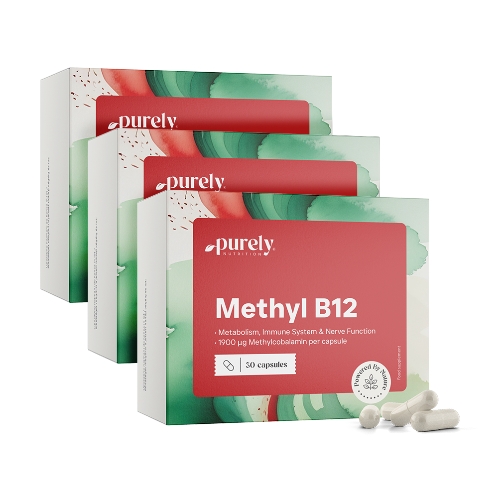 3x Witamina B12 - metylokobalamina, razem 90 kapsułek
