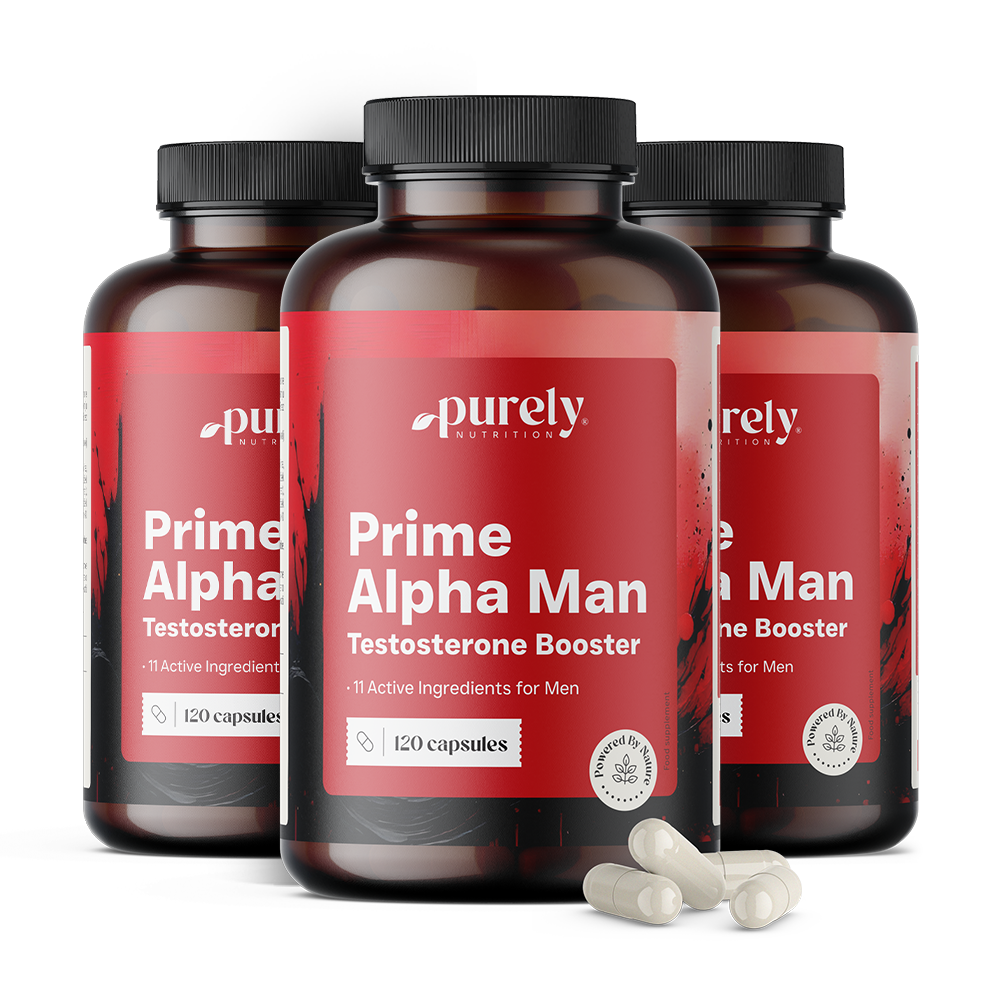 3x Prime Alpha Man - na poziom testosteronu we krwi, razem 360 kapsułek