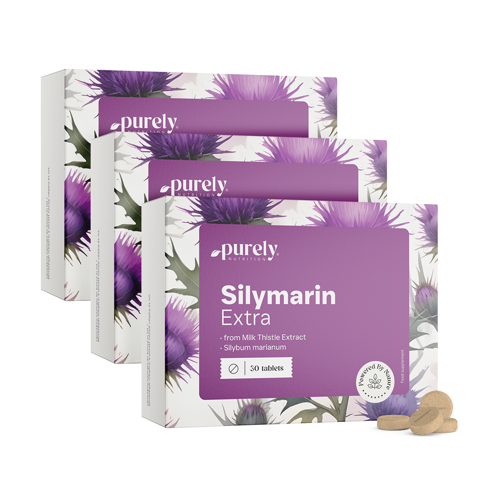 3x Silimarin Extra – wyciąg z ostropestu plamistego, razem 90 tabletek