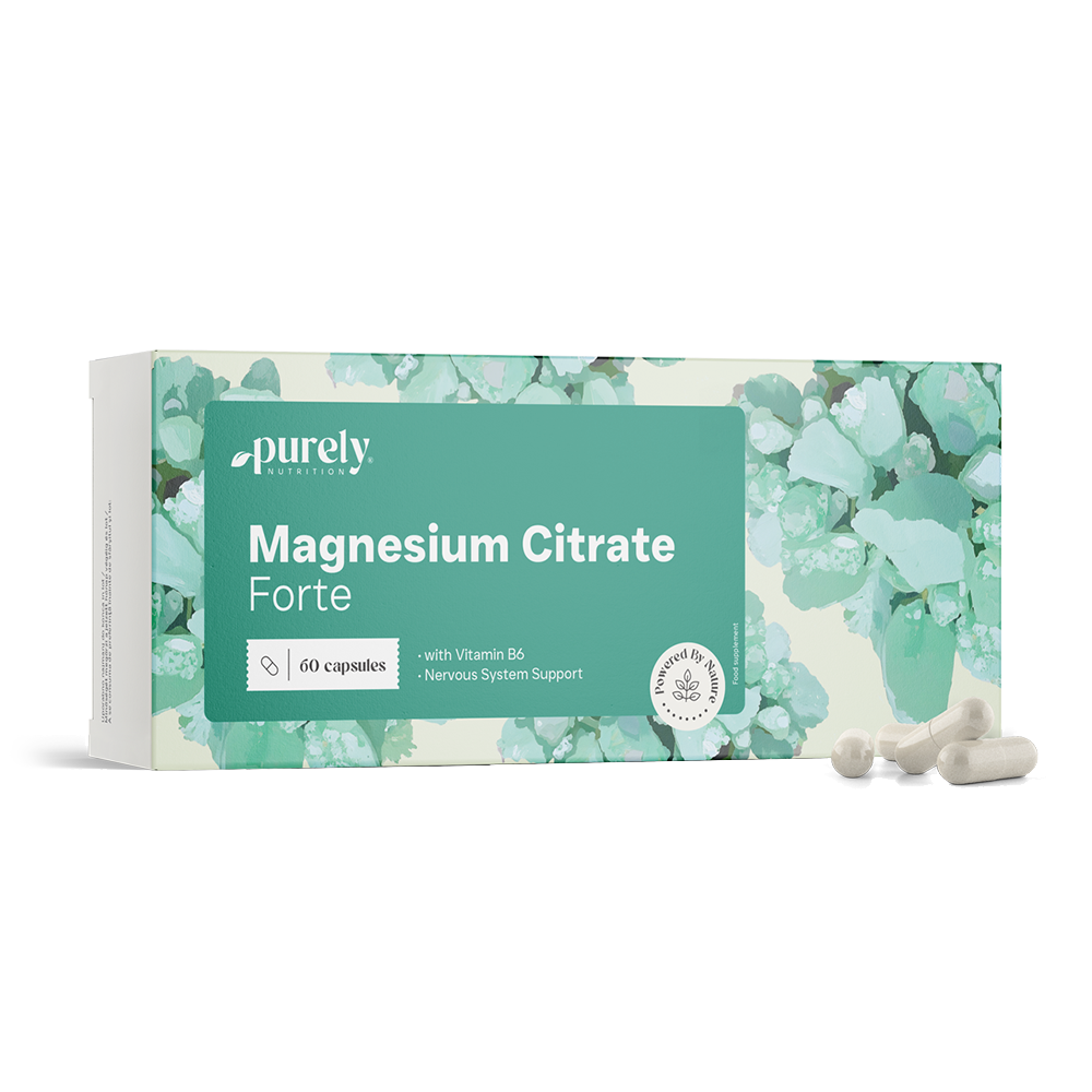 Cytrynian magnezu Forte + witamina B6, 60 kapsułek