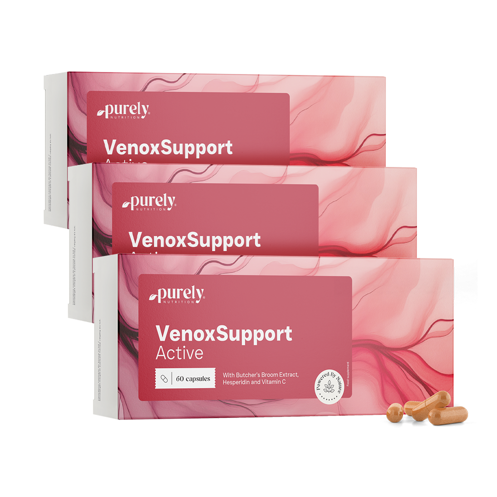 3x VenoxSupport Active – dla zmęczonych i ciężkich nóg, razem 180 kapsułek