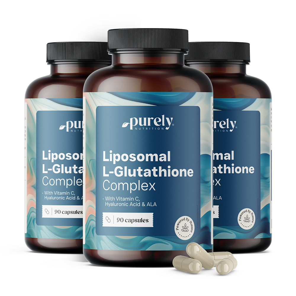 3x Liposomalny L-glutation kompleks, razem 270 kapsułek