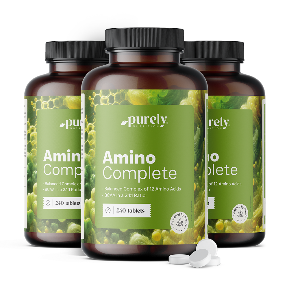 3x Amino Complete - zrównoważony kompleks 12 aminokwasów, razem 720 tabletek