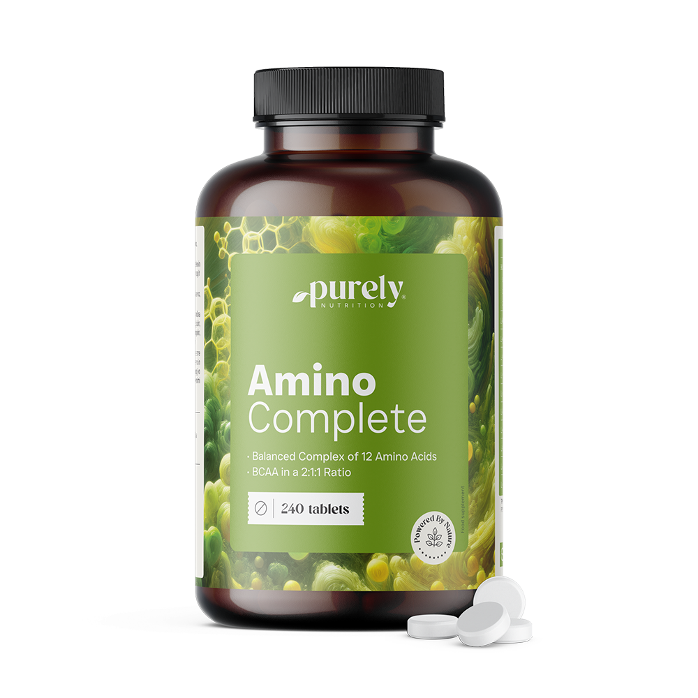 Amino Complete - zrównoważony kompleks 12 aminokwasów, 240 tabletek