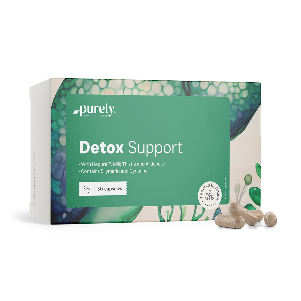 Detox support – complexo com alcachofra e cardo-mariano, 30 cápsulas