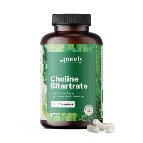 Bitartrato de colina 750 mg, 120 cápsulas