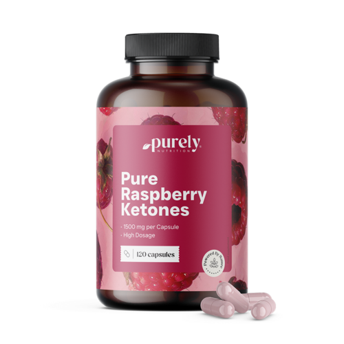 Cetone de zmeură 1500 mg, 120 de capsule