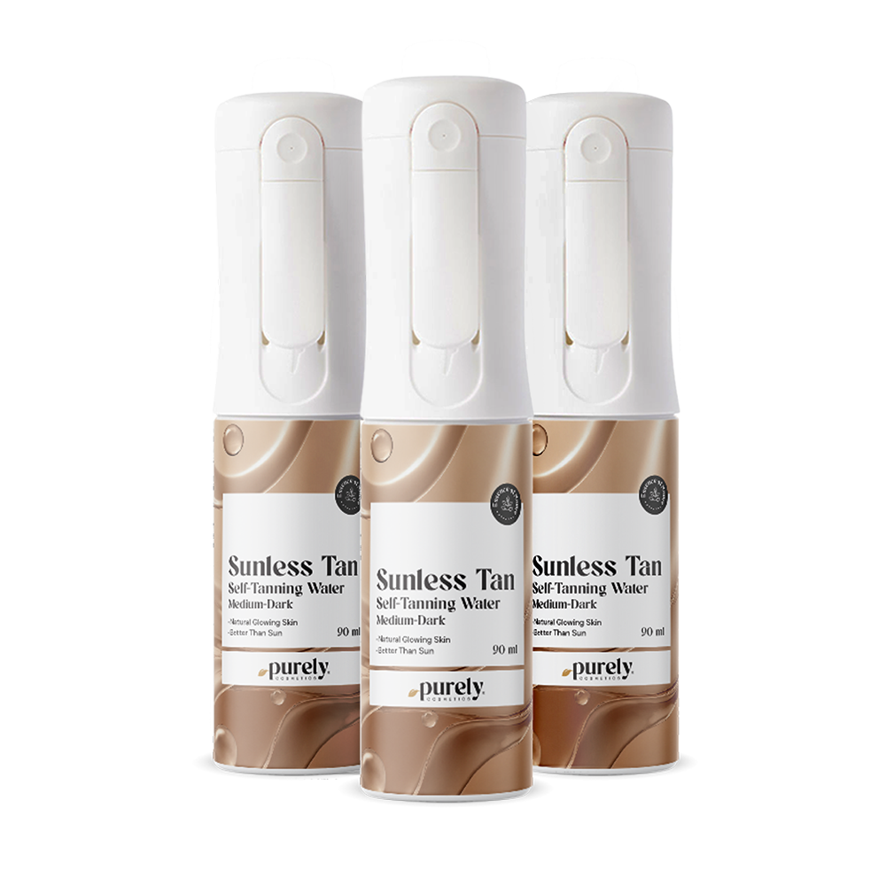 3x Sunless Tan – samoopaľovacia hmla na telo (Medium-Dark), spolu 270 ml