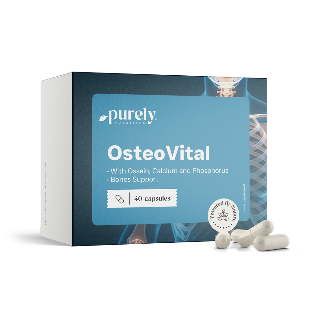 OsteoVital – komplex oseínu, vápniku a fosforu, 40 kapsúl