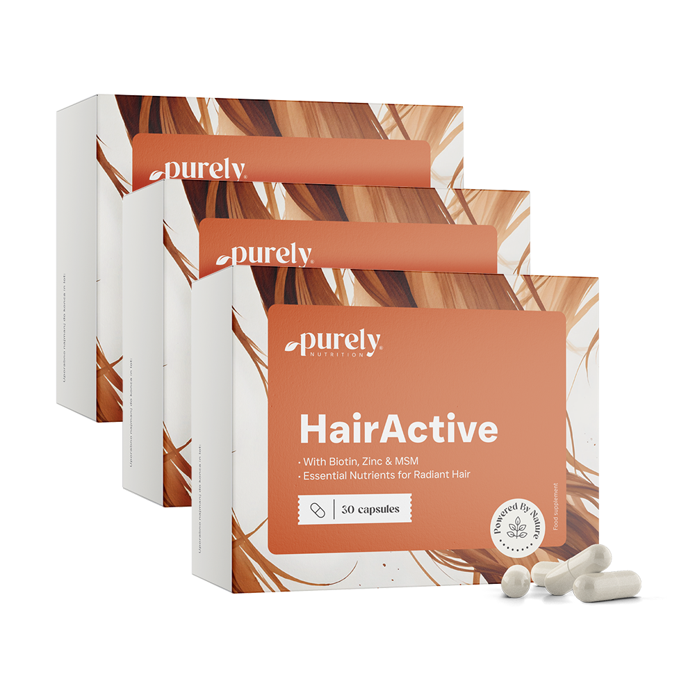 3x HairActive - komplex pre vlasy, spolu 90 kapsúl
