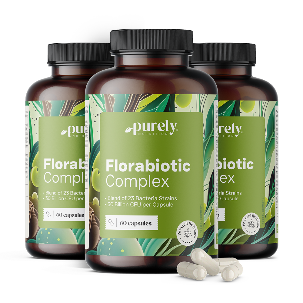 3x Florabiotic Complex - symbiotické zloženie s 30 miliardami CFU, spolu 180 kapsúl