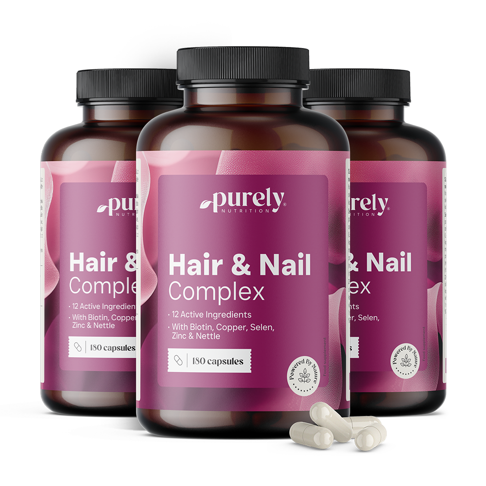 3x Hair & Nail Complex – vitamíny a minerály pre vlasy a nechty, spolu 540 kapsúl