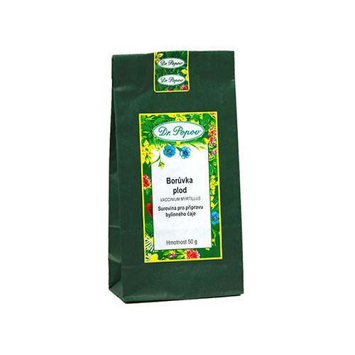 Mirtilos, frutos secos, chá, 50 g