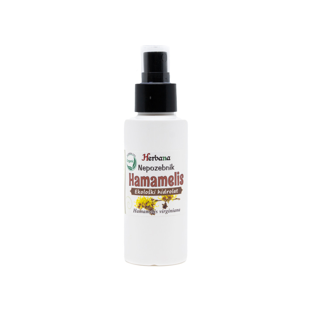 Hidrolato de hamamélis = Hidrolato de hamamélis sem álcool