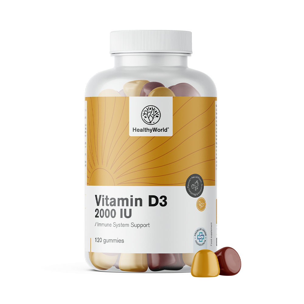 Vitamina D3 2000 UI em forma de gomas