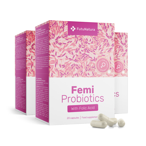 3x Femi Probiotics – para mulheres, total de 60 cápsulas