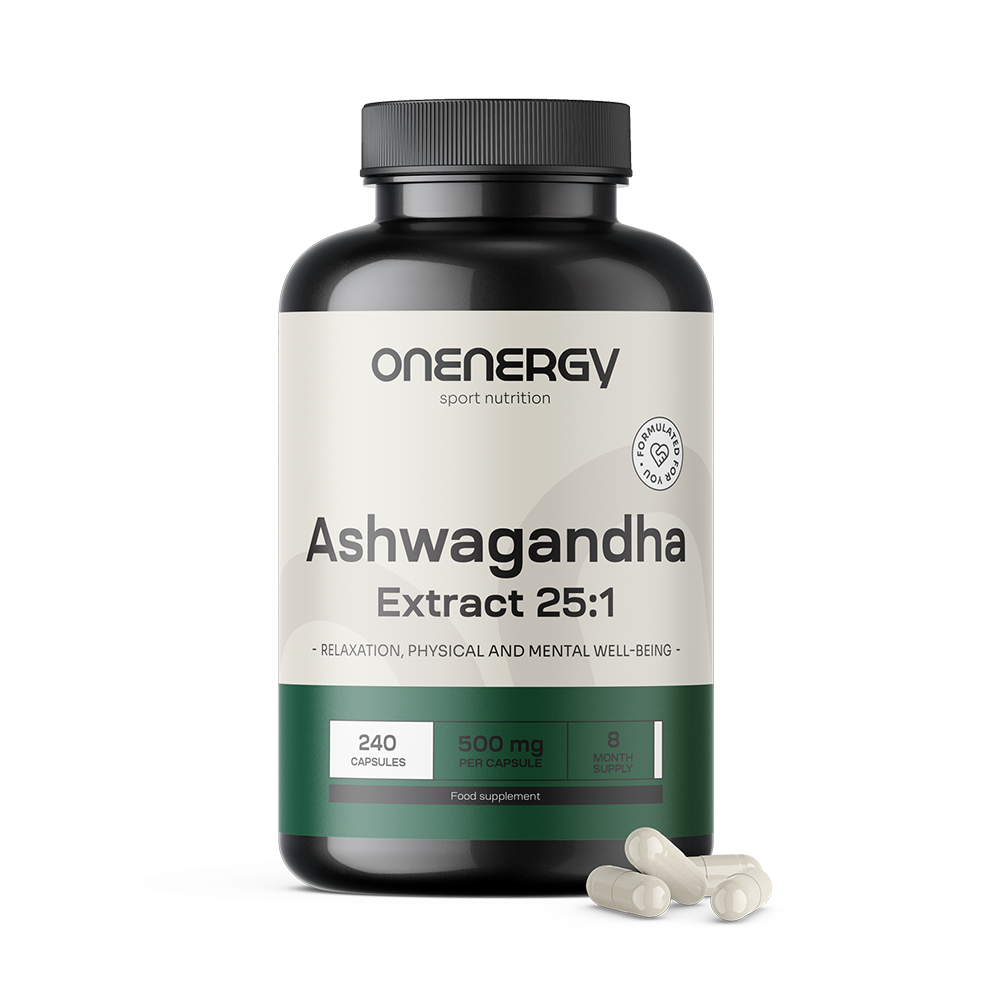 Ašvaganda 500 mg - extrato 25:1.