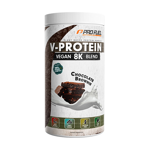 V-Protein 8K, proteínas veganas – brownie de chocolate, 750 g