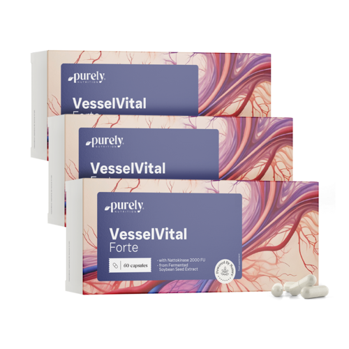 3x VesselVital Forte, total de 180 cápsulas