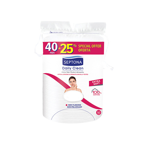 Discos de algodão Extra Soft, 40 + 10 discos