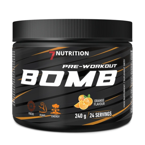 BOMB Pre-Workout cu cofeină – pulbere, 240 g