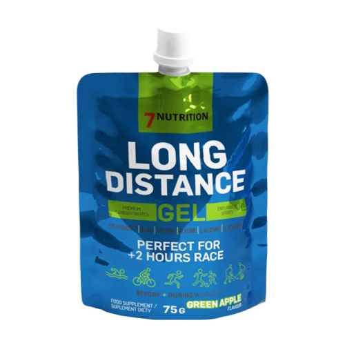 Gel energizant Long Distance – măr verde, 75 g