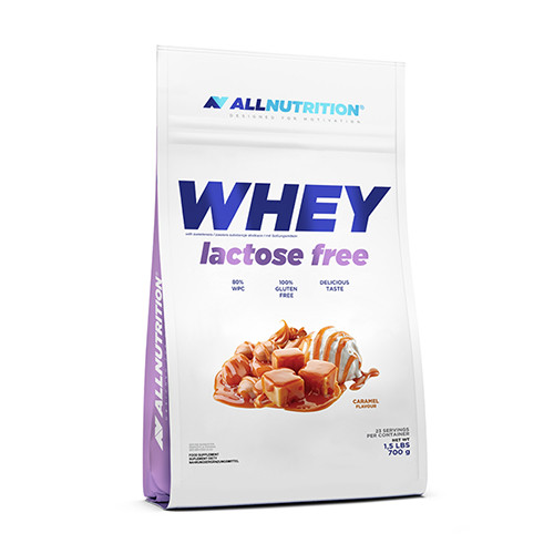 WHEY Lactose Free, proteine ​​din zer fără lactoză - caramel, 700 g