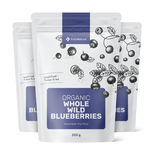3x BIO Afine sălbatice – întregi, total 600 g