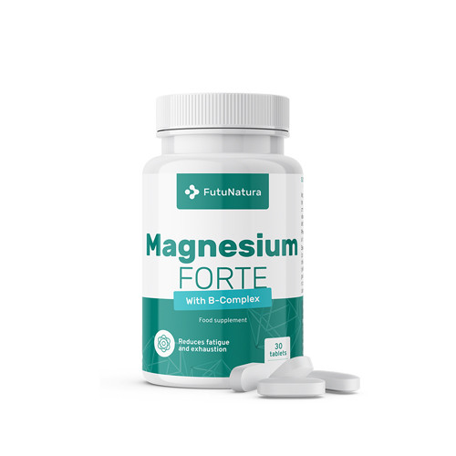 Magneziu Forte + Complex de Vitamina B - mușchii și nervii, 30 de comprimate