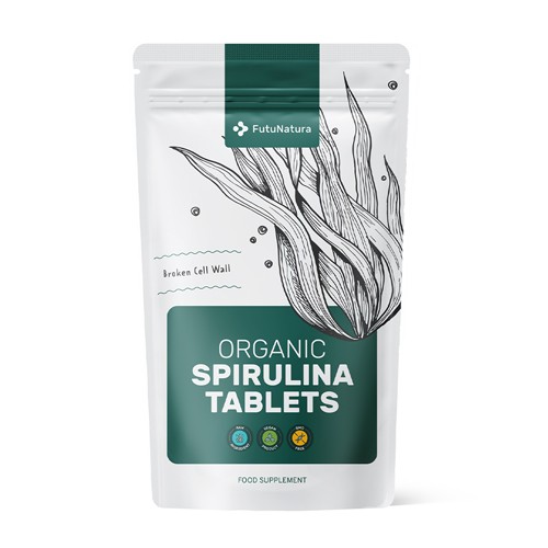 BIO Spirulină 400 mg - digestie și energie, 375 de comprimate