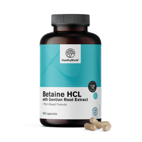 Betaina HCL 1120 mg, 240 de capsule