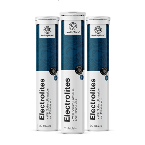 3x Electroliți – comprimate efervescente, total 60 de comprimate efervescente