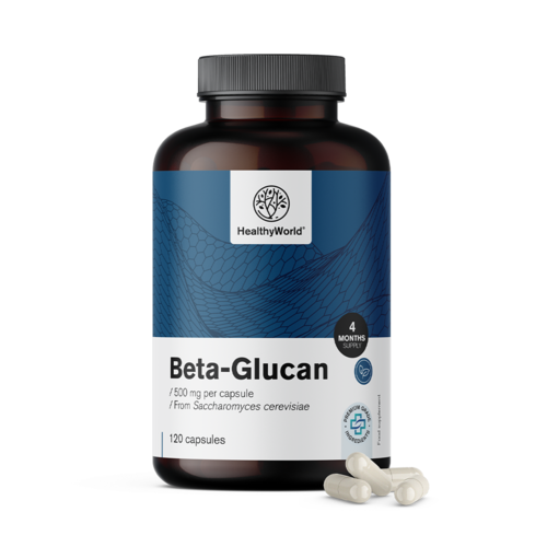 Betaglucan 500 mg, 120 de capsule