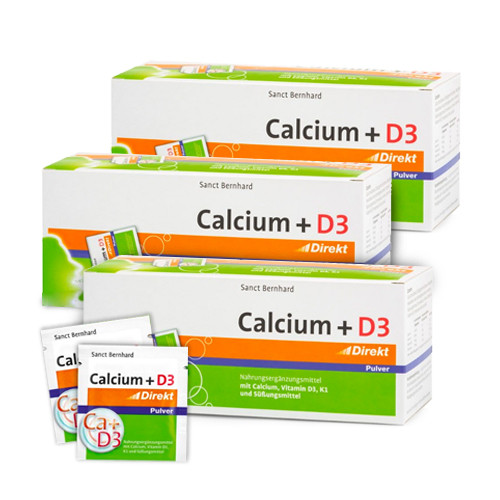 3x Calciu + D3 Direct, total 180 plicuri