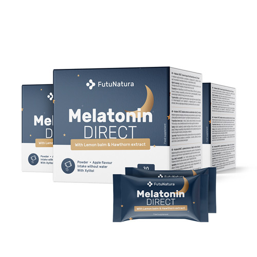 3x Melatonină 1 mg DIRECT, total 90 de pliculețe