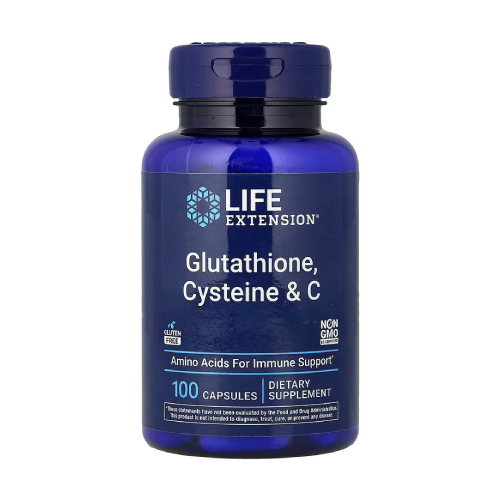 Glutation, cisteină și vitamina C, 100 capsule