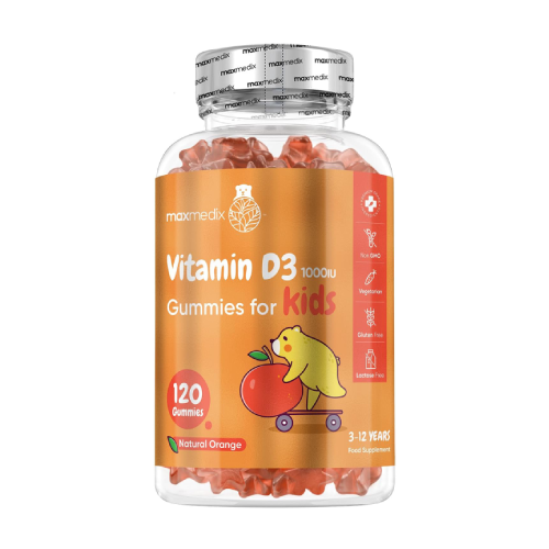 Vitamina D3 1000 UI - bomboane gumate pentru copii, 120 de bomboane gumate