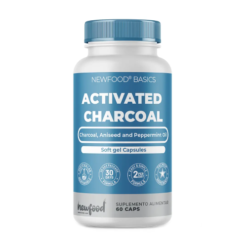 Cărbune activ 500 mg, 60 de capsule moi
