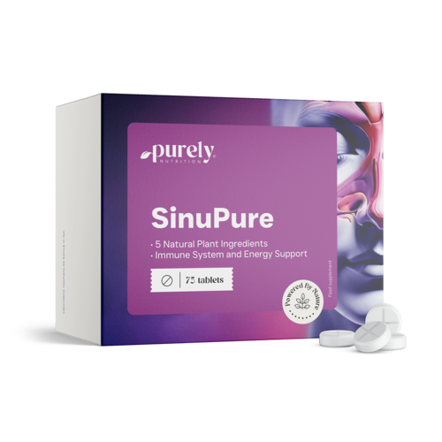 SinuPure - suport din 5 plante, 75 de comprimate
