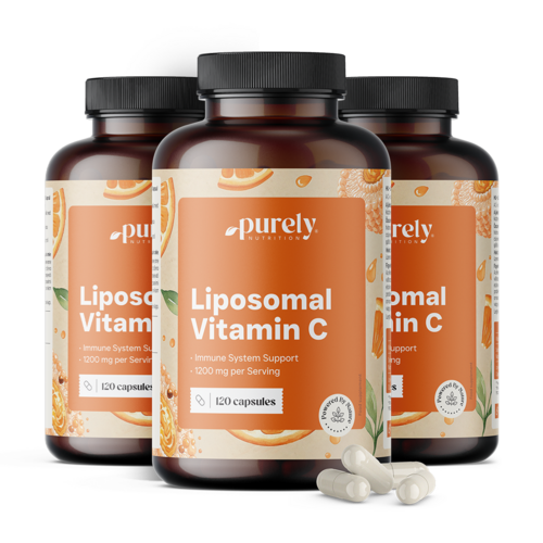 3x Vitamina C lipozomală 1200 mg, total 360 de capsule