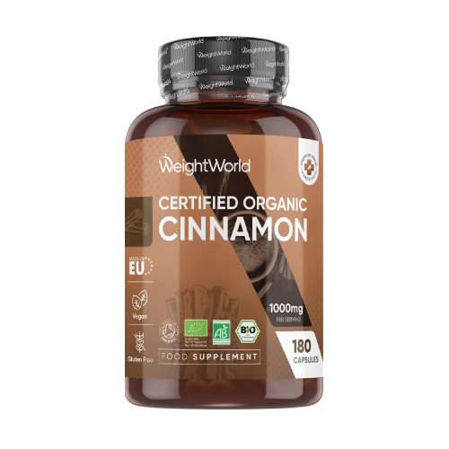 Scorțișoară Ceylon BIO 1000 mg, 180 de capsule