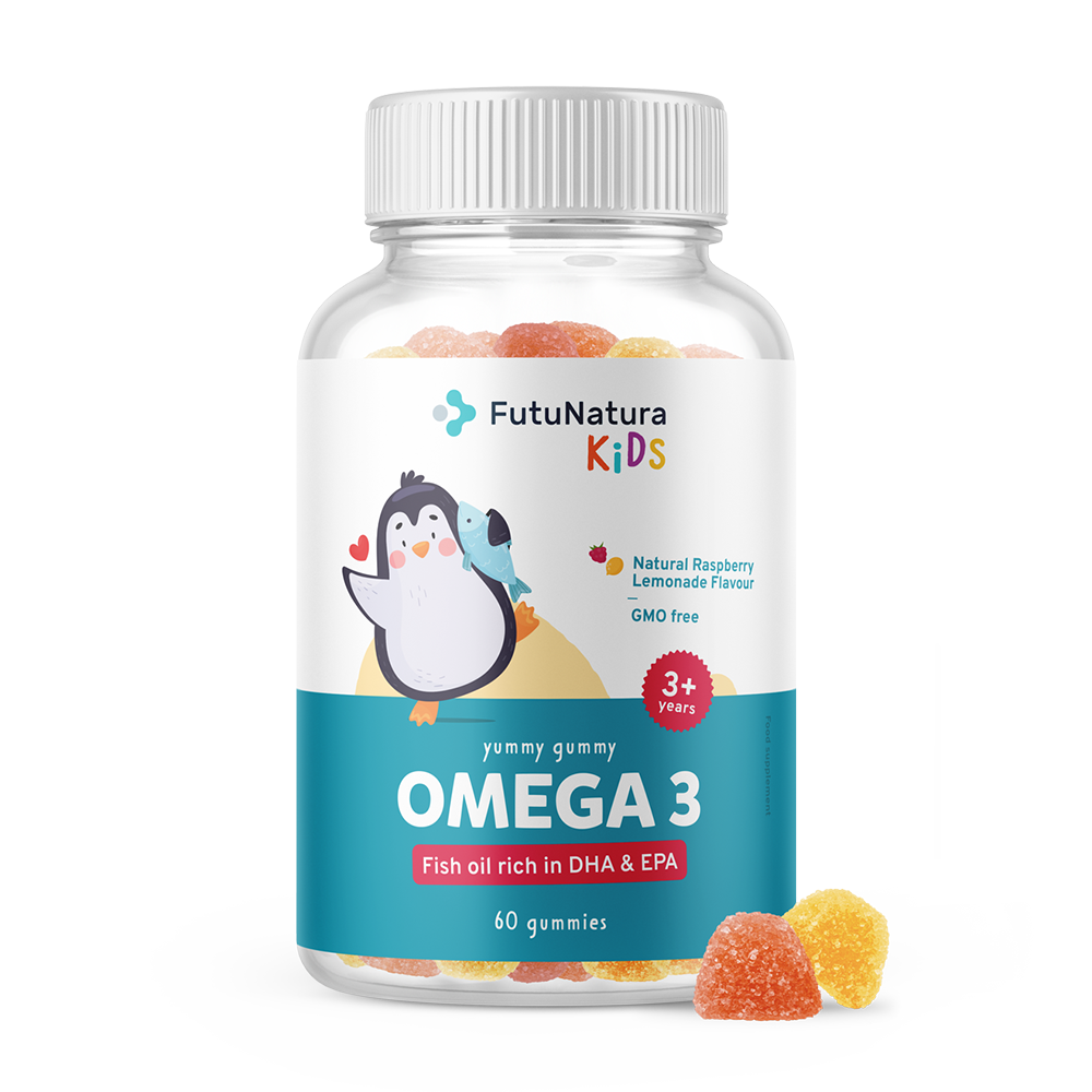 Omega-3 gumové cukríky pre deti.
